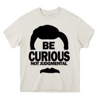 Cream be curious not judgmental Heavy Core Tee - artisFamous