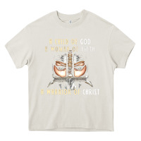 Cream child of god woman of faith warrior of christ Heavy Core Tee - artisFamous