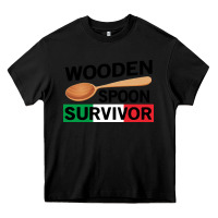 Black funny wooden spoon survivor Heavy Core Tee - artisFamous