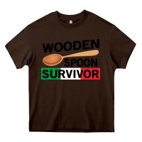Chocolate Brown funny wooden spoon survivor Heavy Core Tee - artisFamous