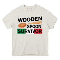 Cream funny wooden spoon survivor Heavy Core Tee - artisFamous