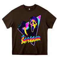 Chocolate Brown scream horror movie Heavy Core Tee - artisFamous