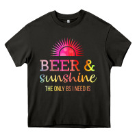 Asphalt the only bs i need is beer sunshine Heavy Core Tee - artisFamous
