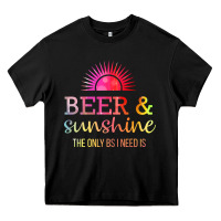 Black the only bs i need is beer sunshine Heavy Core Tee - artisFamous