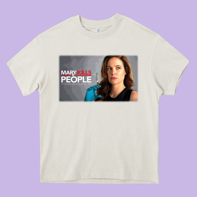 Mary Kills People Heavy Core Tee Designed By Artisfamous