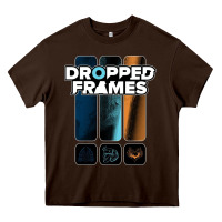 Chocolate Brown dropped frames Heavy Core Tee - artisFamous