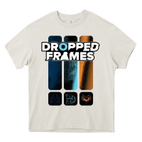 Cream dropped frames Heavy Core Tee - artisFamous