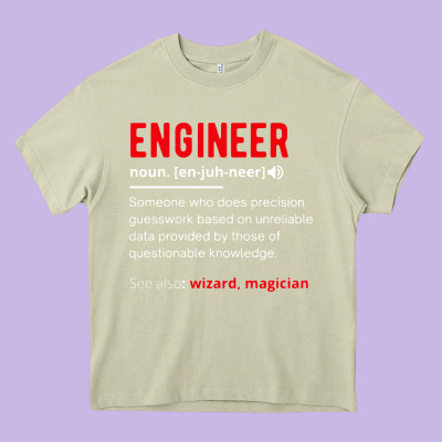 Engineer Definition Heavy Core Tee Designed By Artisfamous