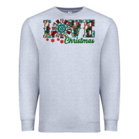 Heather Grey christmas love windmill Premium Sweatshirt - RanaPortraitStore