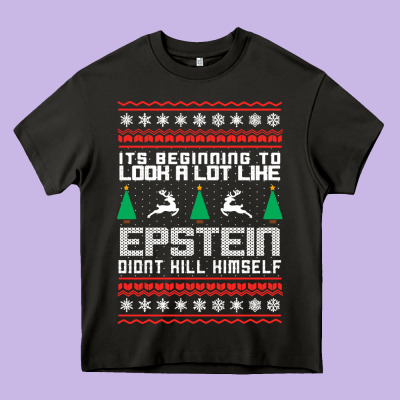 Epstein Didnt Kill Himself Christmas Heavy Core Tee Designed By Artisfamous