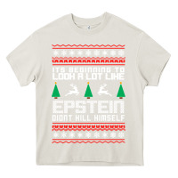 Cream epstein didnt kill himself christmas Heavy Core Tee - artisFamous