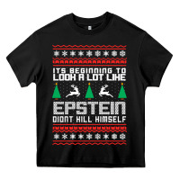Black epstein didnt kill himself christmas Heavy Core Tee - artisFamous