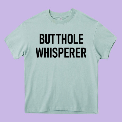 Butthole Whisperer Heavy Core Tee Designed By Artisfamous