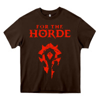 Chocolate Brown for the horde Heavy Core Tee - artisFamous