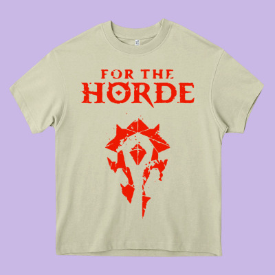 For The Horde Heavy Core Tee Designed By Artisfamous