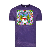 Cloud Purple Chillin Snow Vintage Tee - CowhideDigitalArt