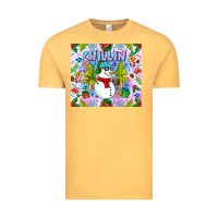 Vintage Mustard Chillin Snow Vintage Tee - CowhideDigitalArt