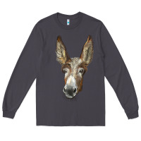 Smoke american mammoth jackstock donkey  face Long Sleeve Tee - LillyAllenDesigns