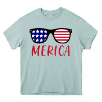 Arona Merica Usa Flag Sunglasses 4th Of July Heavy Core Tee - artisFamous