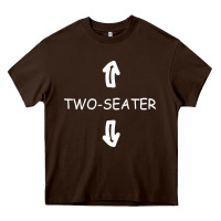 Chocolate Brown two seater Heavy Core Tee - artisFamous
