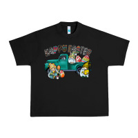 Black Happy Easter truck Urban Heavy Tee - CowhideDigitalArt