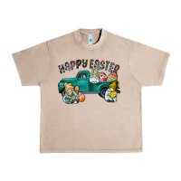 French Oak Happy Easter truck Urban Heavy Tee - CowhideDigitalArt