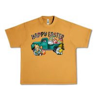 Peanut Butter Happy Easter truck Urban Heavy Tee - CowhideDigitalArt