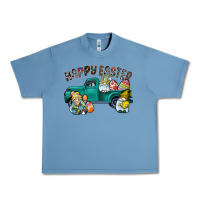 Pebble Blue Happy Easter truck Urban Heavy Tee - CowhideDigitalArt