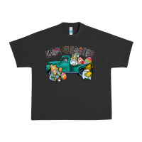 Pigment Black Happy Easter truck Urban Heavy Tee - CowhideDigitalArt