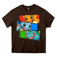 Chocolate Brown kanto starters Heavy Core Tee - artisFamous