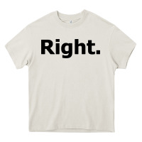 Cream right Heavy Core Tee - artisFamous