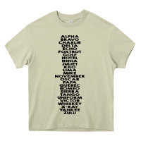 Mossy phonetic alphabet Heavy Core Tee - artisFamous