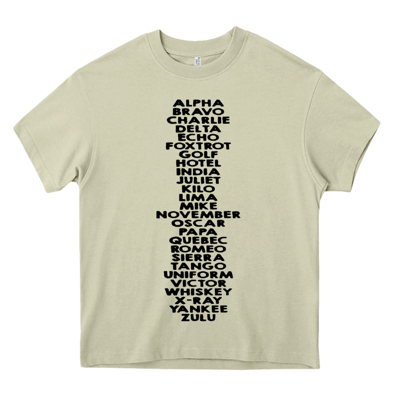 Phonetic Alphabet Heavy Core Tee by artisFamous | Teevron