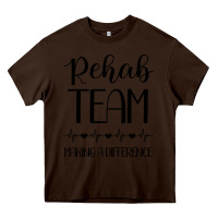 Chocolate Brown physical therapy making a difference Heavy Core Tee - artisFamous