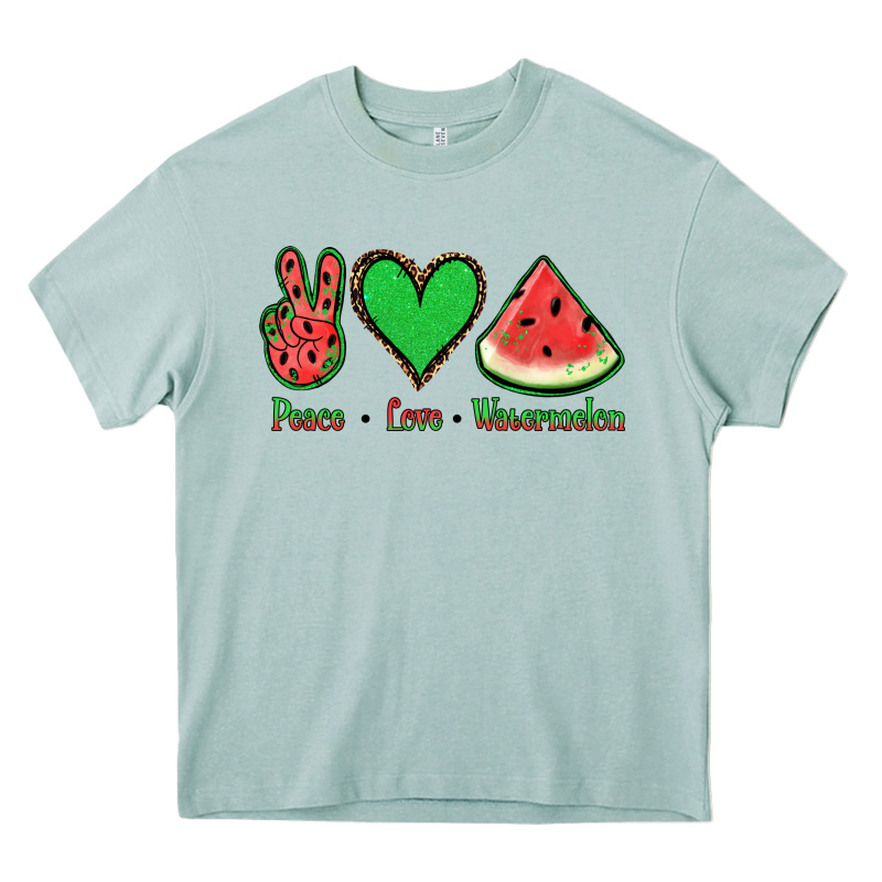 Peace Love Watermelon Heavy Core Tee by Jasminsmagicworld | Teevron