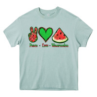 Arona Peace Love Watermelon Heavy Core Tee - Jasminsmagicworld