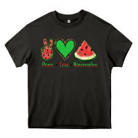 Asphalt Peace Love Watermelon Heavy Core Tee - Jasminsmagicworld
