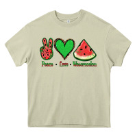 Mossy Peace Love Watermelon Heavy Core Tee - Jasminsmagicworld