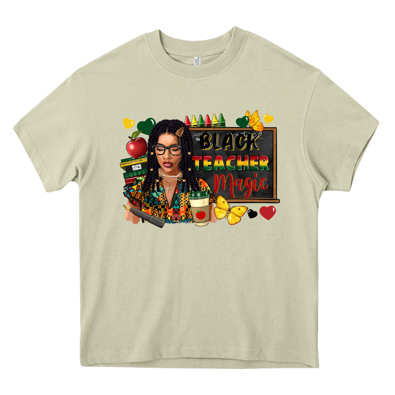 Juneteenth Black Teacher Magic Heavy Core Tee by FaDigitalArtStudio | Teevron