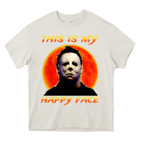 Cream this is my happy face Heavy Core Tee - artisFamous