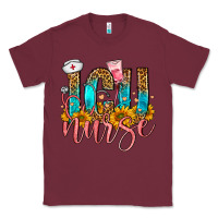 Burgundy Western ICU Intensive Care Unit Nurse Classic Tee - FaDigitalArtStudio