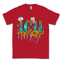 Red Western ICU Intensive Care Unit Nurse Classic Tee - FaDigitalArtStudio