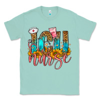 Seafoam Western ICU Intensive Care Unit Nurse Classic Tee - FaDigitalArtStudio