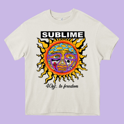 Sunflower Sublime 40oz To Freedom Heavy Core Tee Designed By Artisfamous