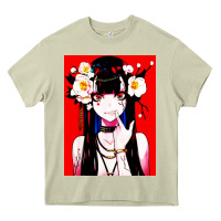 Mossy anime girl japanese Heavy Core Tee - artisFamous