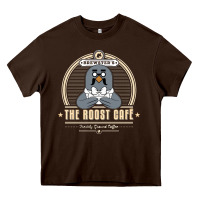 Chocolate Brown the roost animal cafe Heavy Core Tee - artisFamous