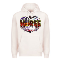Pale Pink halloween nurse life Premium Hoodie - BarkalooDesign