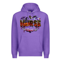 Purple halloween nurse life Premium Hoodie - BarkalooDesign