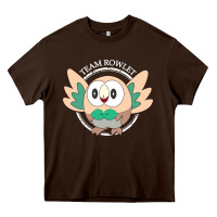 Chocolate Brown team rowlet classic Heavy Core Tee - artisFamous