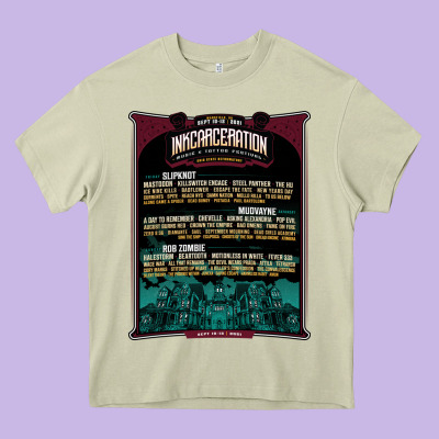 Face Mask Mansfield Ohio Inkcarceration Lineup Heavy Core Tee Designed By Artisfamous